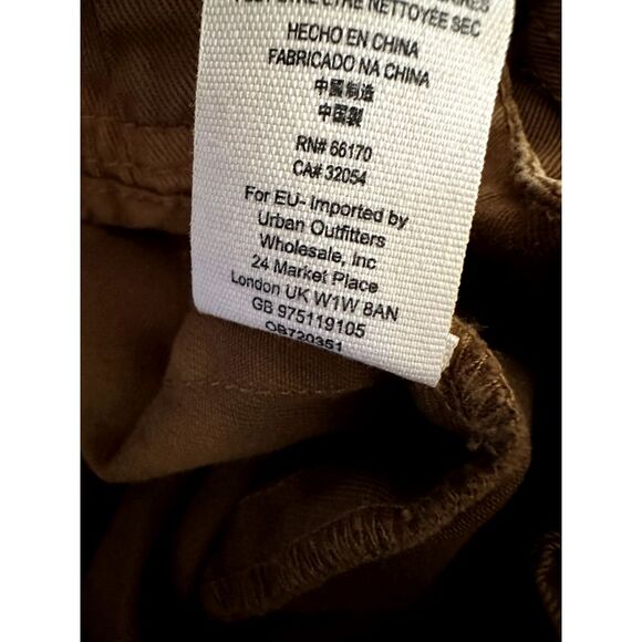 Free People - Brown Paperbag Pants With Belt Tapered Ankle - Size 8 - Picture 10 of 10